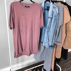 Mauve Long T-Shirt